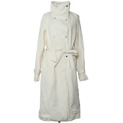 Trenchcoat (Wit) van Mango Katoen, Elastaan, Polyamide, Viscose