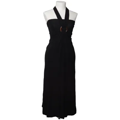 Halterneck dress (Black) from Massimo Dutti Woman Viscose