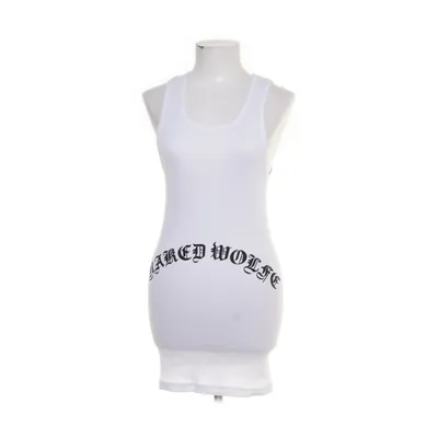 Kjole (Hvid) fra Naked Wolfe Bomuld, Polyester