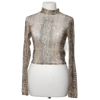 Top (Beige, Black) from Urban Outfitters Elastane, Polyester