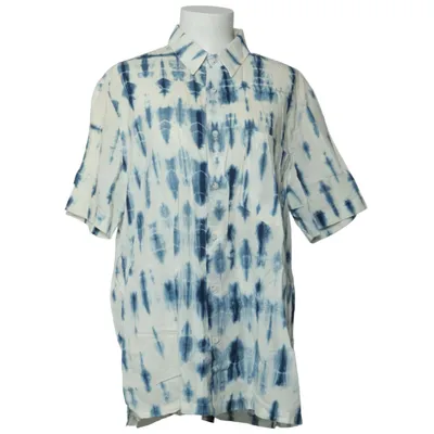 Chemise à manches courtes (Bleu, Blanc) de Nanushka Coton