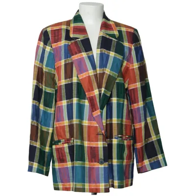 Kavaj (Blå, Grön, Flerfärgad) från Jensen Coat Linne, Polyester, Viskos