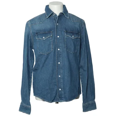 Denim blouse (Slim Denim Shirt) van Holzweiler Organisch katoen, Gerecycled katoen
