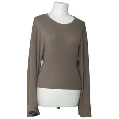 T-shirt à manches longues (Marron) de Gina Tricot Coton, Élasthane, Modal
