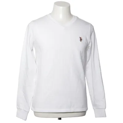 Långärmad t-shirt (Vit) från U.S. Polo Assn. Bomull, Återvunnen polyester