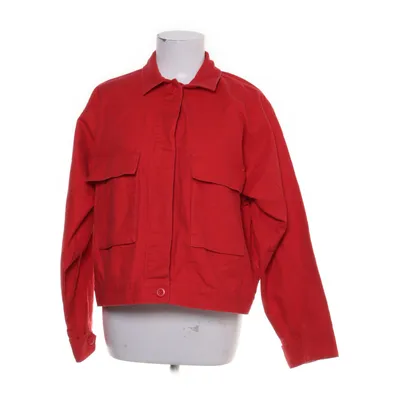 Denim jacket (Red) from Samsøe & Samsøe Cotton, Polyester