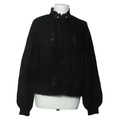 Cardigan (Black) from La Maille Sézane Elastane, Merino wool, Mohair, Polyamide