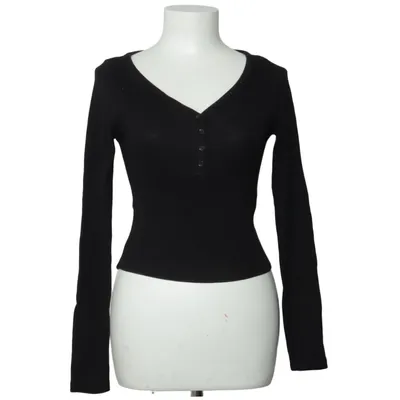 Henley T-shirt (Sort) fra STR Teen Bomuld, Elastan