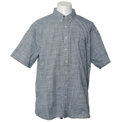 Chemise à manches courtes (Bleu, Gris) de Bison Coton