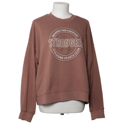 Sweatshirt (Marron) de Stronger Coton biologique, Polyester recyclé
