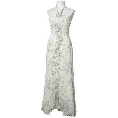 Maxikleid (Weiß, Lila) von Adoore Polyester
