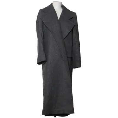 Manteau (Gris) de Nazliceren Polyester, Viscose