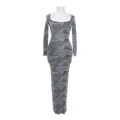 Avondjurk (Zilver) van Amyshehab Polyester, Elastaan