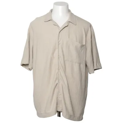 Chemise à manches courtes (Beige) de Zara Élasthane, Polyester