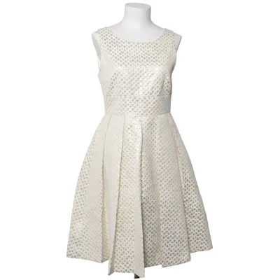 Kjole (Hvid, Guld) fra Maria Westerlind Bomuld, Polyester