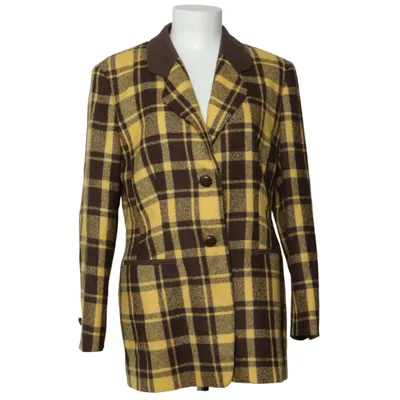 Kavaj (Gul, Brun) från Mondi Acetat, Polyester, Viskos, Ull
