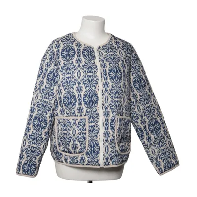 Jacket (Blue, Beige) from Shein Elastane, Polyester