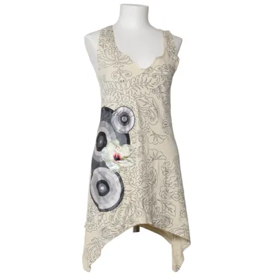 Klänning (Beige, Flerfärgad) från Desigual Bomull, Viskos