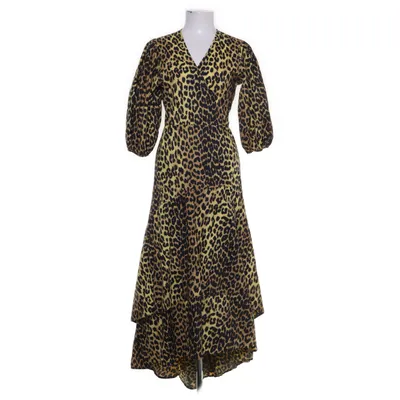 Omlottklänning (Gul, Flerfärgad) från Ganni Bomull