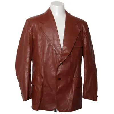Læderblazer (Brun) Læder