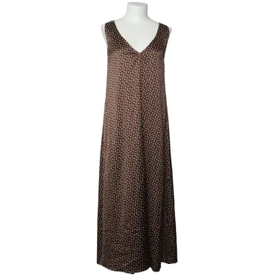 Maxi dress (Brown, White)