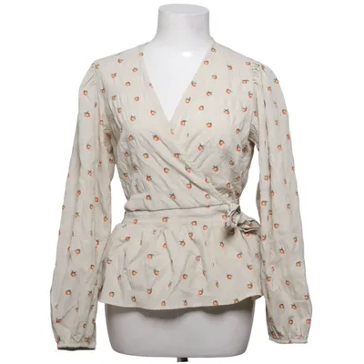 Wikkelblouse (Beige, Meerkleurig) van Pigalle Elastaan, Polyester