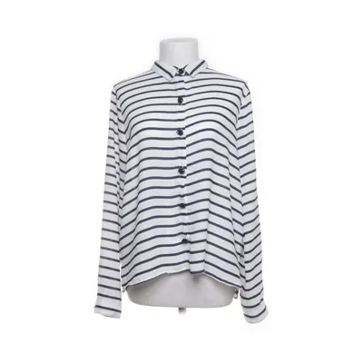 Bluse (Hvid, Blå) fra Zara Basic