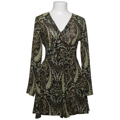Kleid (Schwarz, Grün, Braun) von Zara Polyester