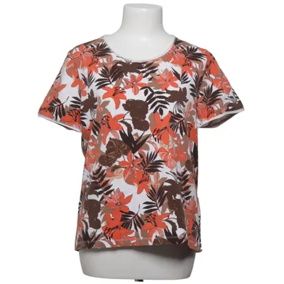 T-shirt (Hvid, Flerfarvet) fra Un Jour Ailleurs Bomuld, Elastan