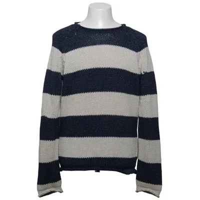 Sweater (Blå, Hvid) fra Diesel Tricot & Co. Bomuld, Læder, Polyester