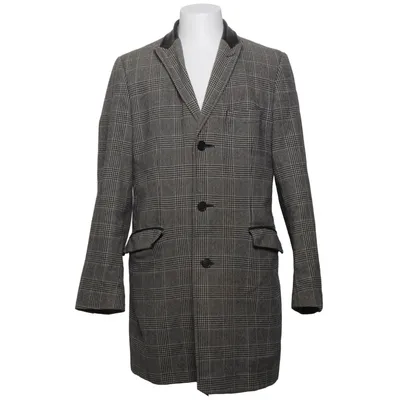 Manteau (Gris, Bleu) de Riley Black Polyamide, Polyester, Laine