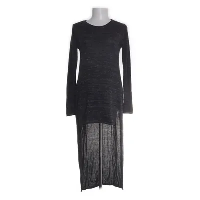 Maxi jurk (Zwart, Grijs) van Zara Knit Linnen, Polyester, Viscose