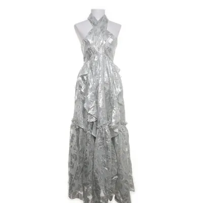 Aftonklänning (Turkos, Silverfärgad) från H&M Conscious Collection Exclusive Lyocell, Polyester