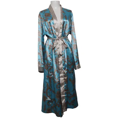 Dressing gown (Blue, Brown) Elastane, Polyester