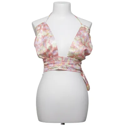 Halterneck top (Pink, Gul, Lilla) fra Double Crazy Polyester