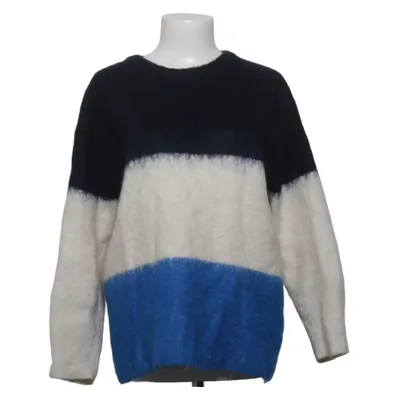 Strickpullover (Blau, Mehrfarbig) von H&M Premium Quality Elasthan, Mohair, Polyamid, Wolle