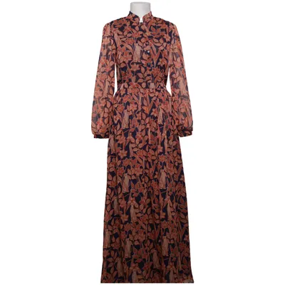Maxi jurk (Blauw, Oranje, Meerkleurig) van Glamorous