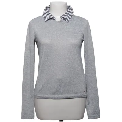 Sweater (Gray, White) from Hallys Elastane, Polyester