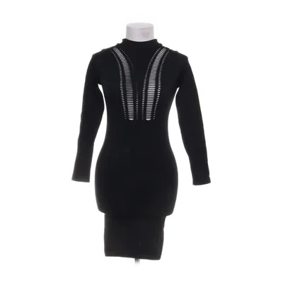 Turtleneck dress (Black) from Zara Elastane, Polyamide