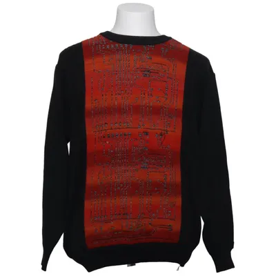 Sweater (Sort, Rød, Flerfarvet) fra Carlo Colucci Akryl, Bomuld, Merinould