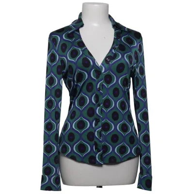 Blouse (Green, Blue, Multicolored) from Zara Elastane, Polyester