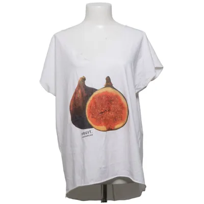 T-shirt (Blanc) de Fancy Coton, Élasthane