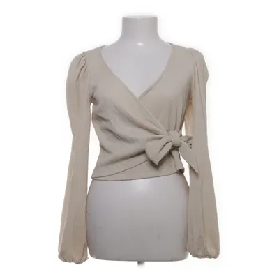 Wrap top (Beige) from Monki Elastane, Polyester