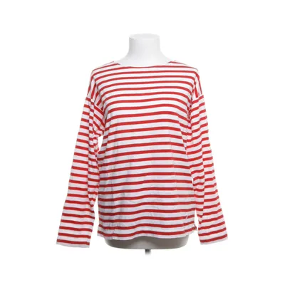 Långärmad t-shirt (Vit, Röd) från Jumperfabriken Bomull