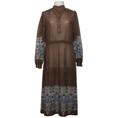 Jurk (Bruin, Blauw, Meerkleurig) van C&A Polyester