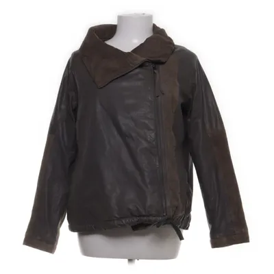 Läderjacka (Grå, Beige) från Humanoid Bomull, Skinn, Mocka