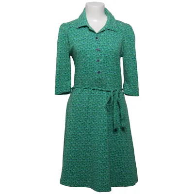 Shirt dress (Green, Blue) from Froy & Dind Elastane, Organic cotton