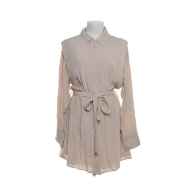 Skjortklänning (Beige) från Dilvin Basic Lyocell, Polyester, Ull, Viskos