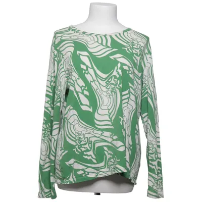 Long sleeve T-shirt (Green, White) from Nanso Cotton, Elastane, Modal