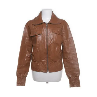 Leren jack (Bruin) van ONLY Leer, Polyester